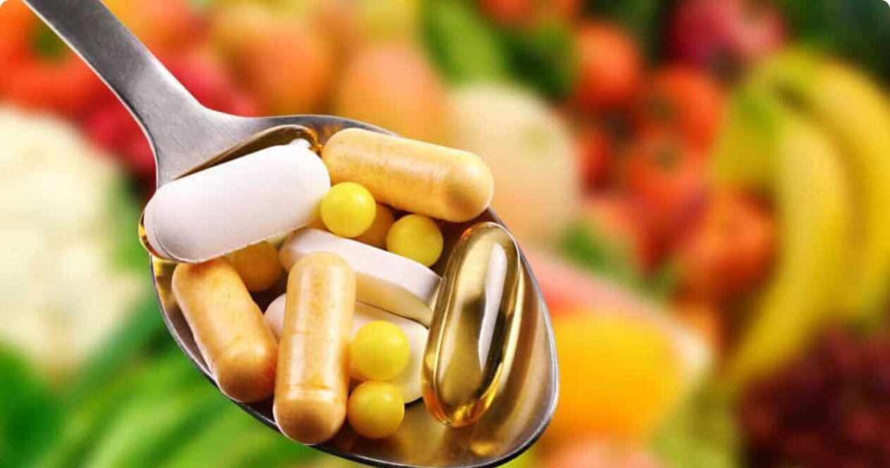 Vitamine in Tabletten für die Potenz